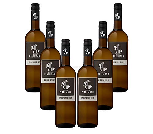 Markus Pfaffmann - 6er Set Grauburgunder - Pfalz/Deutscher Qualitätswein - Trocken 0,75L (12,5% Vol) -[Enthält Sulfite] von COXZD
