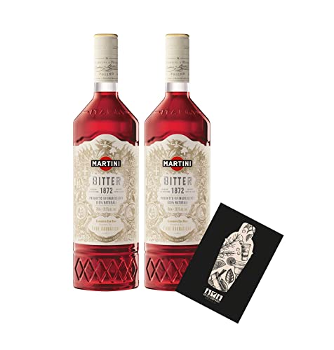 Martini 2er Set Bitter 2x 0,7L (28,5% Vol) Martini Riserva Speciale Bitter- [Enthält Sulfite] von Mixcompany.de Bar & Glas