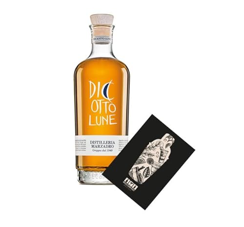 Marzadro Diciotto Lune 0,7L (41% vol) Grappa Stravecchia 700ml- [Enthält Sulfite] von Mixcompany.de Bar & Glas