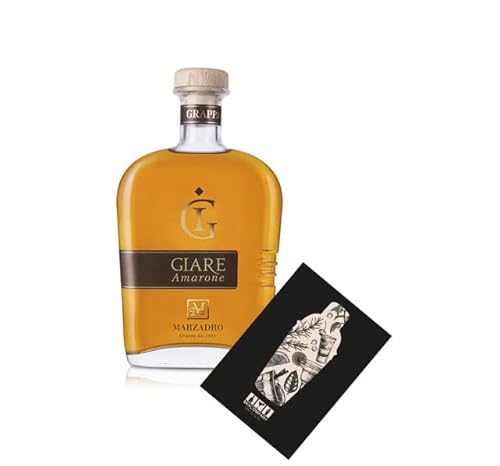 Marzadro Grappa Amarone 0,7L (41% vol) Giare Amarone 700ml- [Enthält Sulfite] von Mixcompany.de Bar & Glas