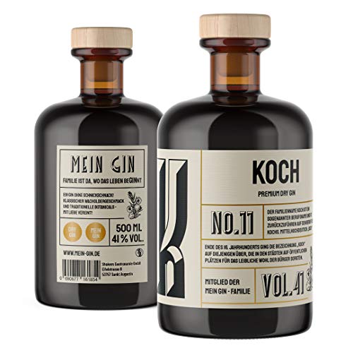 Mein Gin - Der Gin mit deinem Namen ! Premium Dry Gin 0,5L (41% Vol) - Wähle deinen Namen ! (Koch Gin) von Mixcompany.de Bar & Glas