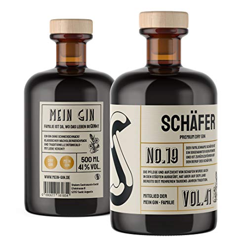 Mein Gin - Der Gin mit deinem Namen ! Premium Dry Gin 0,5L (41% Vol) - Wähle deinen Namen ! (Schäfer Gin) von Mixcompany.de Bar & Glas