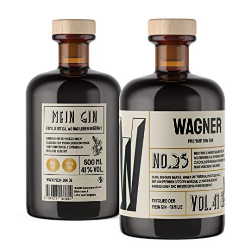 Mein Gin - Der Gin mit deinem Namen ! Premium Dry Gin 0,5L (41% Vol) - Wähle deinen Namen ! (Wagner Gin) von Mixcompany.de Bar & Glas