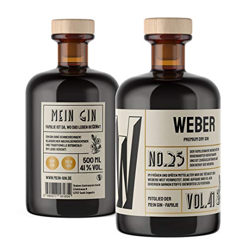 Mein Gin - Der Gin mit deinem Namen ! Premium Dry Gin 0,5L (41% Vol) - Wähle deinen Namen ! (Weber Gin) von Mixcompany.de Bar & Glas