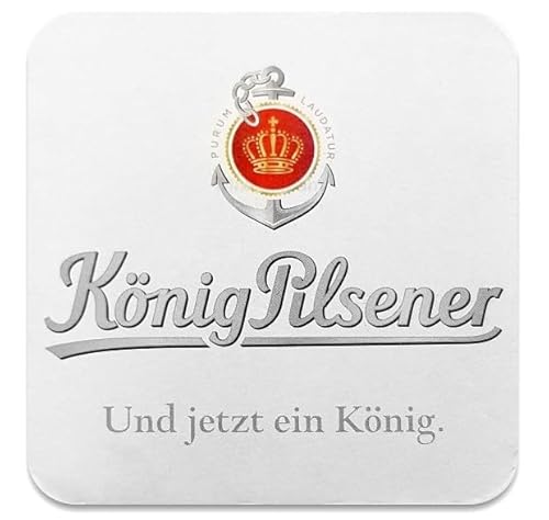 Mixcompany.de Bar & Glas König Pilsener Bierdeckel Untersetzer Bierfilz - 125er Packung von Mixcompany.de Bar & Glas