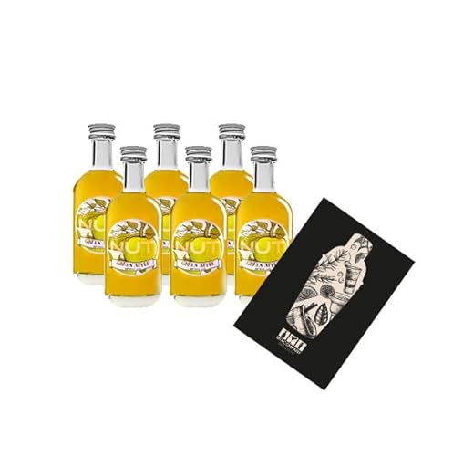 NUT 6er Set MINIATUR Blended Gin Green Apple 6x 50ml (40% Vol) Grüner Apfel Gin Miniatur NUT Distillery aus Spanien- [Enthält Sulfite] von Mixcompany.de Bar & Glas