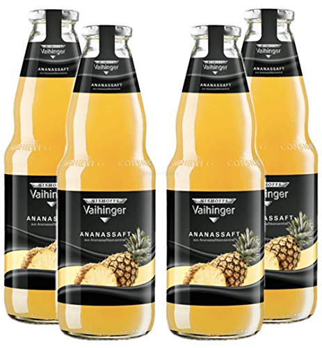 Niehoffs Vaihinger Ananassaft 1L TWO - 4er Set inkl. Pfand MEHRWEG von Mixcompany.de Bar & Glas