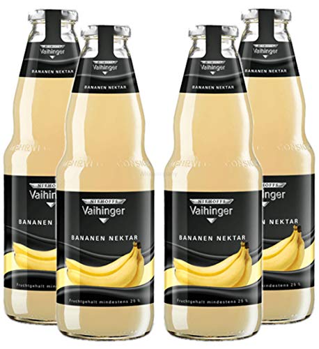 Niehoffs Vaihinger Bananen Nektar 1L TWO - 4er Set inkl. Pfand MEHRWEG von Mixcompany.de Bar & Glas