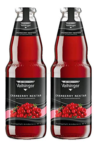 Niehoffs Vaihinger Cranberry Nektar 1L TWO - 2er Set inkl. Pfand MEHRWEG von Mixcompany.de Bar & Glas