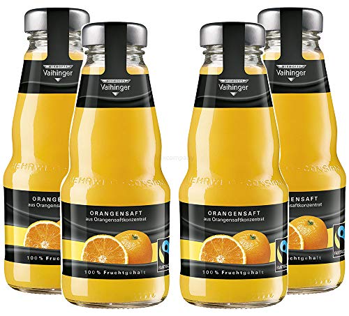 Niehoffs Vaihinger Orangensaft 0,2L TWO - 4er Set inkl. Pfand MEHRWEG von Mixcompany.de Bar & Glas