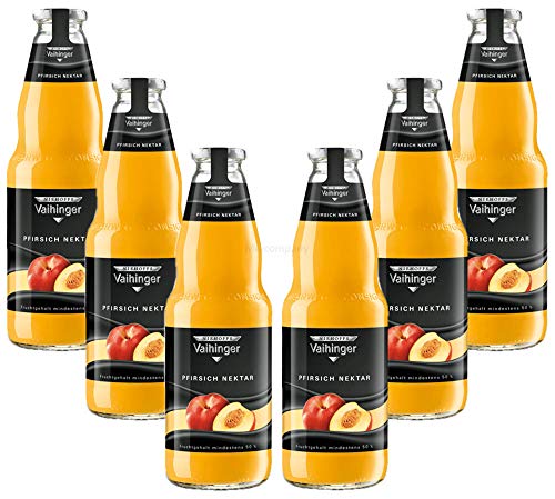 Niehoffs Vaihinger Pfirsich Nektar 1L TWO - 6er Set inkl. Pfand MEHRWEG von Mixcompany.de Bar & Glas