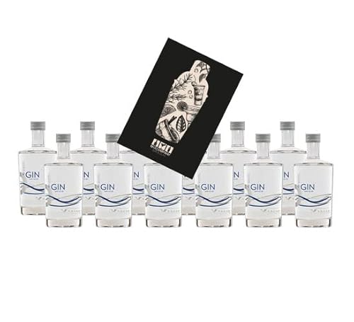 Organic premium Gin Miniatur 12x 50ml (40% Vol) Premium Gin Mini Österreich- [Enthält Sulfite] von Mixcompany.de Bar & Glas