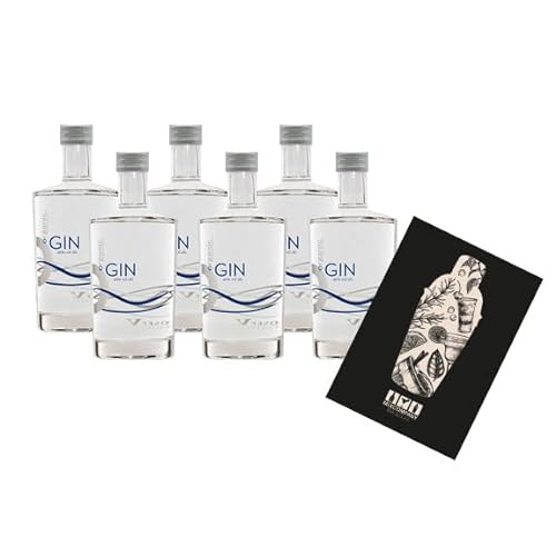 Organic premium Gin Miniatur 6x 50ml (40% Vol) Premium Gin Mini Österreich- [Enthält Sulfite] von Mixcompany.de Bar & Glas