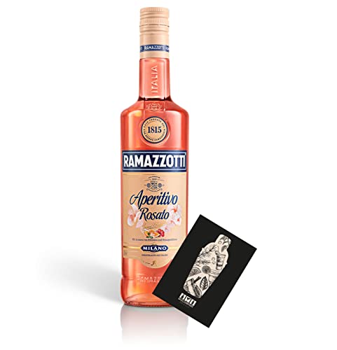 Ramazzotti Rosato Aperitivo 0,7L (15% Vol) Aromen von Hibiskus und Orangenblüten- [Enthält Sulfite] von Mixcompany.de Bar & Glas