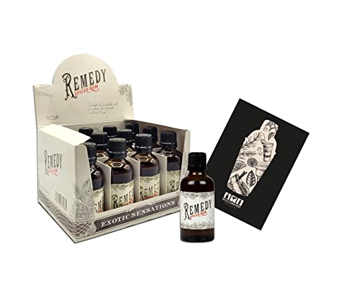 Remedy Spiced Rum Miniatur 12x 50ml (41,5% vol)- [Enthält Sulfite] von Mixcompany.de Bar & Glas