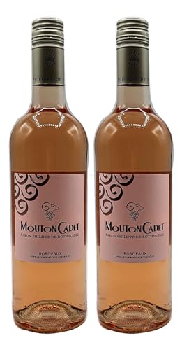 Rose Wein Set - 2x Mouton Cadet Bordeaux/Baron Philippe De Rothschild 750ml (12% Vol)- [Enthält Sulfite] von Mixcompany.de Bar & Glas