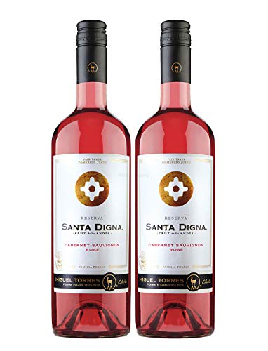 Rose Wein Set - 2x Santa Digna Cabernet Sauvignon 750ml (13,5% Vol)- [Enthält Sulfite] von Mixcompany.de Bar & Glas