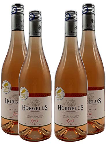 Rose Wein Set - 4x Horgelus Côtes de Gascogne Rosé 750ml (11,5% Vol)- [Enthält Sulfite] von Mixcompany.de Bar & Glas