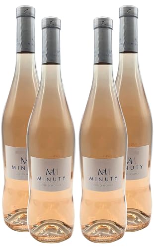 Rose Wein Set - 4x M Minuty Côtes de Provence Rosé 750ml (13% Vol)- [Enthält Sulfite] von Mixcompany.de Bar & Glas