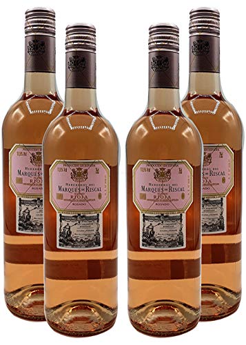 Rose Wein Set - 4x Marques de Riscal Rioja Rosado 750ml (13,5% Vol)- [Enthält Sulfite] von Mixcompany.de Bar & Glas