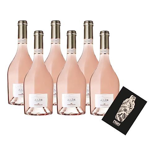 Rose Wein Set - 6x Alie Frescobaldi Rosé 750ml (12,5% Vol)- [Enthält Sulfite] von Mixcompany.de Bar & Glas