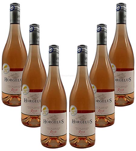 Rose Wein Set - 6x Horgelus Côtes de Gascogne Rosé 750ml (11,5% Vol)- [Enthält Sulfite] von GREAT BRITISH TRADING LIMITED