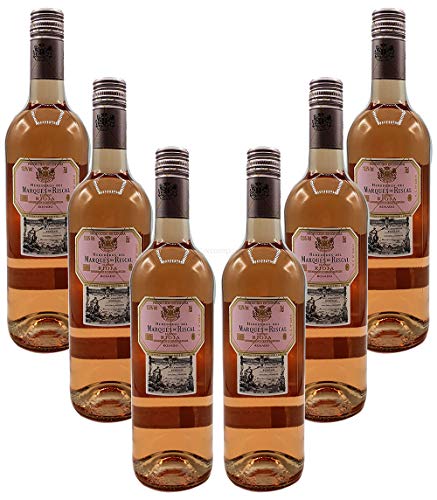 Rose Wein Set - 6x Marques de Riscal Rioja Rosado 750ml (13,5% Vol)- [Enthält Sulfite] von Mixcompany.de Bar & Glas