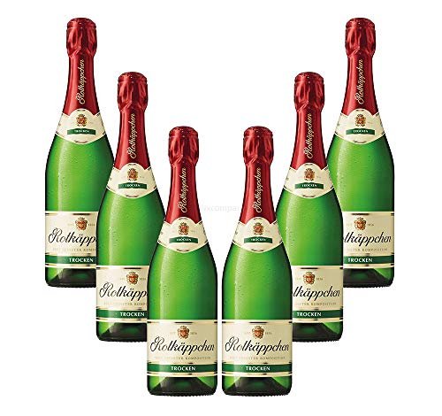 Rotkäppchen Sekt - 6er Set Tradition Trocken 0,75L (11% Vol)- [Enthält Sulfite] von Mixcompany.de Bar & Glas