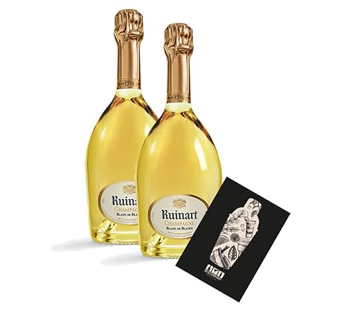 Ruinart 2er Set Blanc de Blancs Brut Champagne 2x 0,75L (12,5% Vol)- [Enthält Sulfite] von Mixcompany.de Bar & Glas