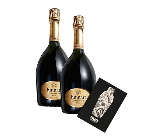 Ruinart Brut 2er Set Champagner 2x 0,75L (12% Vol)- [Enthält Sulfite] von Mixcompany.de Bar & Glas