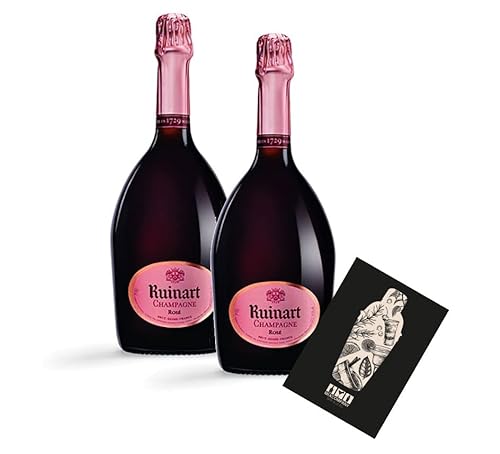 Ruinart Rose Brut 2er Set Champagner 2x 0,75L (12% Vol)- [Enthält Sulfite] von Mixcompany.de Bar & Glas