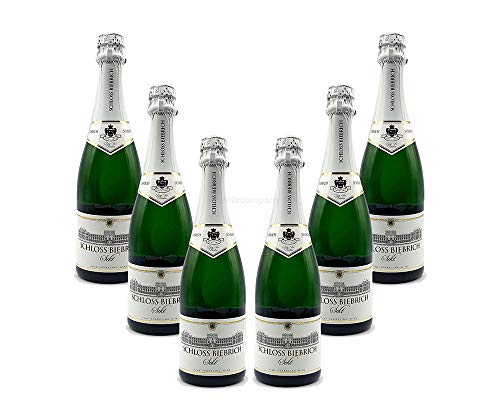 Schloss Biebrich 6er Set Sekt Trocken 6x 0,75L (11% Vol)- [Enthält Sulfite] von Mixcompany.de Bar & Glas