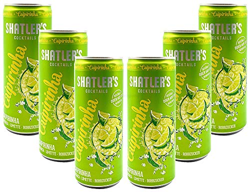 Shatlers Cocktail - 6er Set Shatlers Caipirinha 0,25L (10,1% Vol) inklusive Pfand EINWEG - Shatlers Cocktail - Ready to Go- [Enthält Sulfite] von GREAT BRITISH TRADING LIMITED