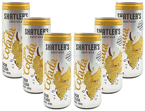 Shatlers Cocktail - 6er Set Shatlers Virgin Colada 0,25L Alkoholfrei - inklusive Pfand EINWEG - Shatlers Cocktail - Ready to Go von Mixcompany.de Bar & Glas