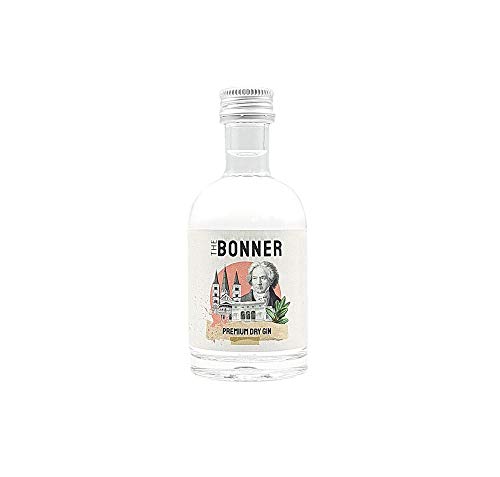 The Bonner MINI Premium Dry Gin 5cl (41% Vol.) - Miniatur Premium Dry Gin aus Beethovens Heimat Bonn - [Enthält Sulfite] von Mixcompany.de Bar & Glas