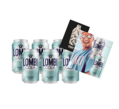 Mixcompany Bar & Glas Sänger Pietro Lombardi Cola - 6er Set Lombi Cola 6x 0,33L mit Lombi Postkarte inkl. Pfand EINWEG von Mixcompany.de Bar & Glas