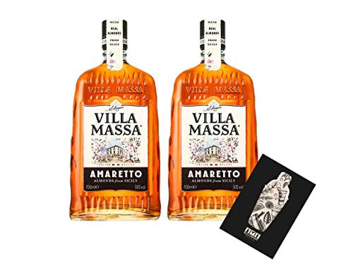 Villa Massa 2er Set Amaretto 2x 0,7L (30% Vol) Mandellikör- [Enthält Sulfite] von Mixcompany.de Bar & Glas