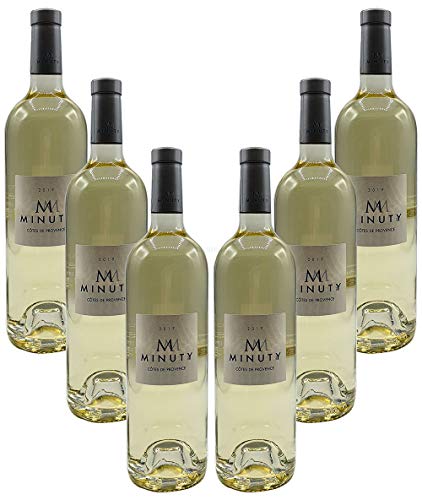 Weißwein Set - 6x M Minuty Côtes de Provence Blanc 750ml (13% Vol)- [Enthält Sulfite] von Mixcompany.de Bar & Glas