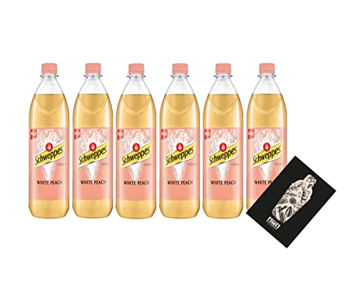 White Peach 6er Set Pfirsich Softdrink 6x1L inkl. Pfand MEHRWEG von Mixcompany.de Bar & Glas