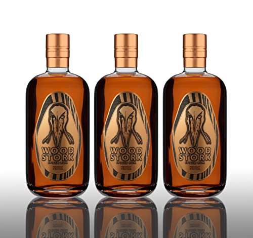 Wood Stork Angebot - 3x Wood Stork Rum 0,5L (40% Vol) 2 Flaschen zahlen + 1 Flasche Gratis- [Enthält Sulfite] von Mixcompany.de Bar & Glas