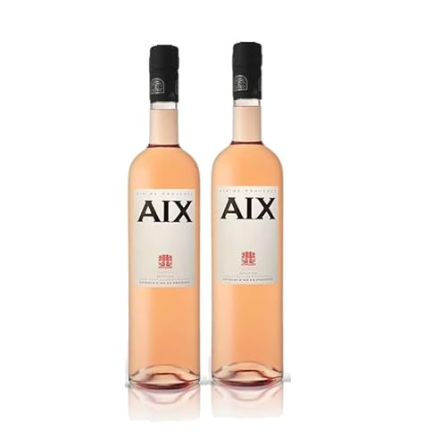 Aix Rose Wein 2er Set je 0,75L (13% Vol) aus Frankreich- [Enthält Sulfite] von Mixcompany