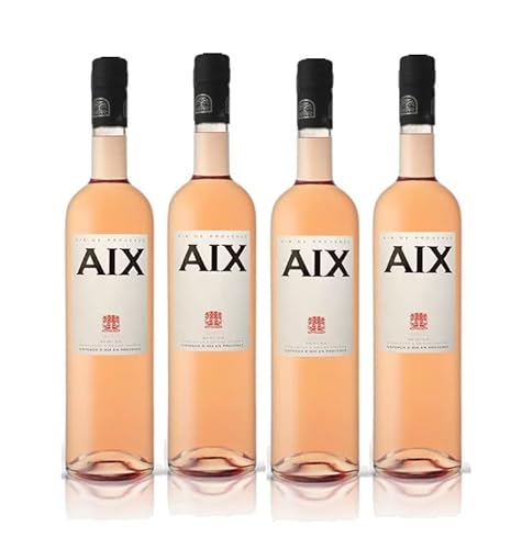 Aix Rose Wein 4er Set je 0,75L (13% Vol) aus Frankreich- [Enthält Sulfite] von Mixcompany