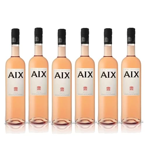 Aix Rose Wein 6er Set je 0,75L (13% Vol) aus Frankreich- [Enthält Sulfite] von Mixcompany
