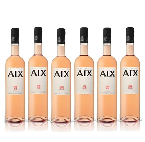 Aix Rose Wein 6er Set je 0,75L (13% Vol) aus Frankreich- [Enthält Sulfite] von Mixcompany