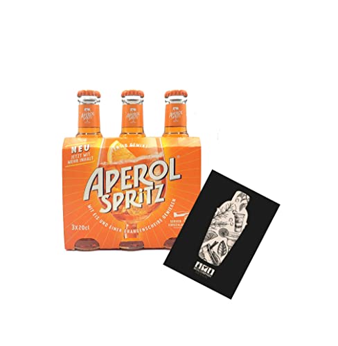 Aperol Spritz 3x 0,2l (10,5% Vol) ready to drink Aperitivo/Aperitif - [Enthält Sulfite] von Mixcompany.de Bar & Glas