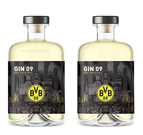 BVB Gin 09 Das Original 0,5l 500ml (43% Vol) - 2er Pack- [Enthält Sulfite] von Mixcompany