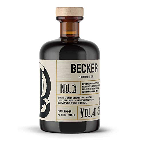 Becker s Premium Dry Gin No2 - Der Becker Gin 0,5L (41% Vol)- [Enthält Sulfite] von Mixcompany