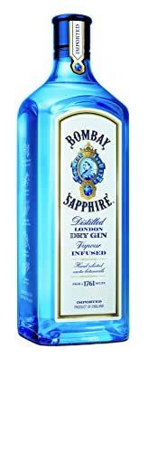 Bombay Sapphire London Dry Gin Magnum 1,75L (40% Vol) 1750ml Flasche- [Enthält Sulfite] von Mixcompany