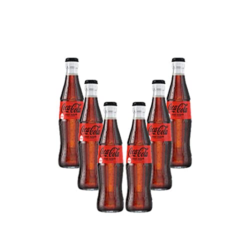 Coca Cola Zero 6er Set Zero Sugar 6x 0,33L inkl. Pfand MEHRWEG Glas Zuckerfrei von Mixcompany