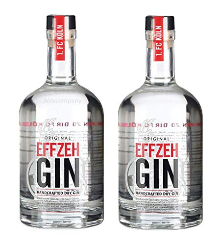 Effzeh Handcrafted Dry Gin 0,5l 500ml (42% Vol) - 2er Pack- [Enthält Sulfite] von Mixcompany.de Bar & Glas